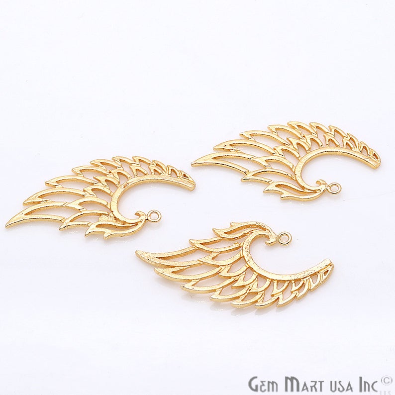Eagle Wing Shape Charm Gold Plated Finding Jewelry Charm