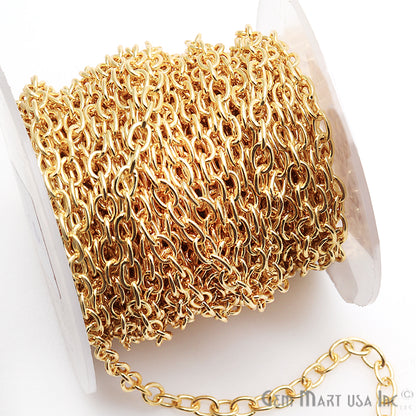 Link Finding Gold Plated Necklace Station Rosary Chain - GemmartUSA