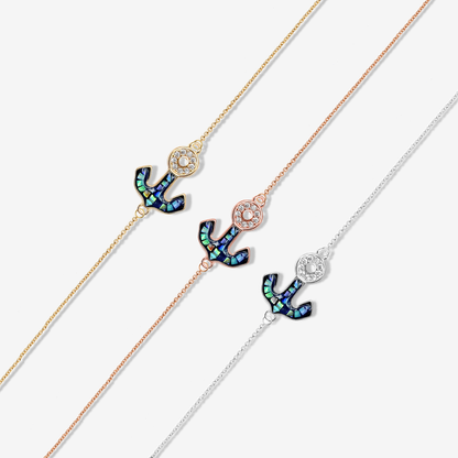 Anchor Charms, Micro Pave Anchor, Anchor Beads, Anchor Jewelry, CZ Beads 23x16mm