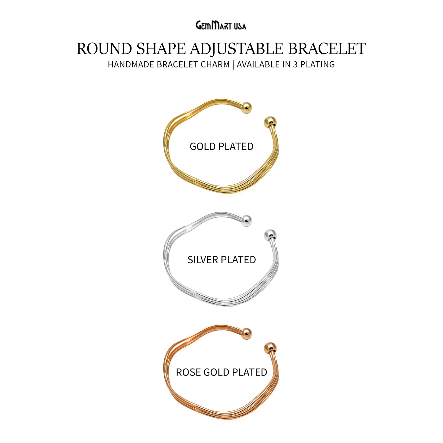 Multi Wire Cuff Bracelet, Open Cuff Bangle, Adjustable Stacking Bracelet, Knot Bangle, Minimalist Bracelet, Gold Plated Findings
