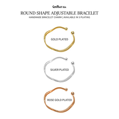 Multi Wire Cuff Bracelet, Open Cuff Bangle, Adjustable Stacking Bracelet, Knot Bangle, Minimalist Bracelet, Gold Plated Findings