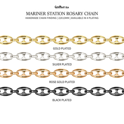 Mariner Chain Finding Chain 22x13mm Mariner Station Rosary Chain