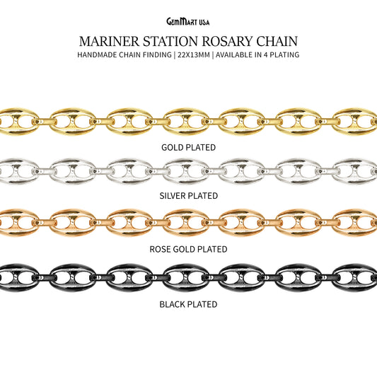 Mariner Chain Finding Chain 22x13mm Mariner Station Rosary Chain