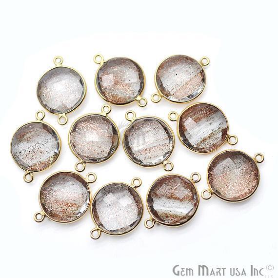 gemstone connector beads, gemstone connector pendant