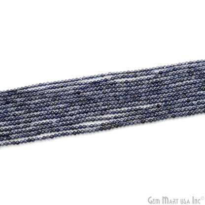 Tanzanite Rondelle Beads, 12-13 Inch Gemstone Strands, Drilled Strung Nugget Beads, Faceted Round, 2-2.5mm