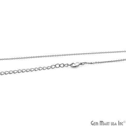 Link Chain Necklace 18 Inch With Lobster Claw Clasp