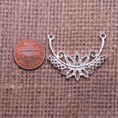 Crown Shape Findings, Filigree Findings, Findings, Jewelry Findings, 35x30mm (50058) - GemMartUSA