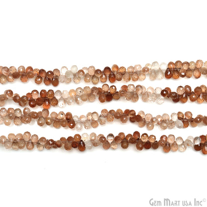 Golden Rutile Rondelle Beads, 9 Inch Gemstone Strands, Drilled Strung Nugget Beads, Faceted Round, 7x5mm