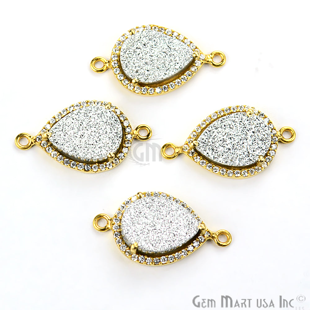 Silver Druzy