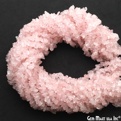 Natural Rose Quartz Chip Nugget Beads 34 inch Full Strand (762225197103)