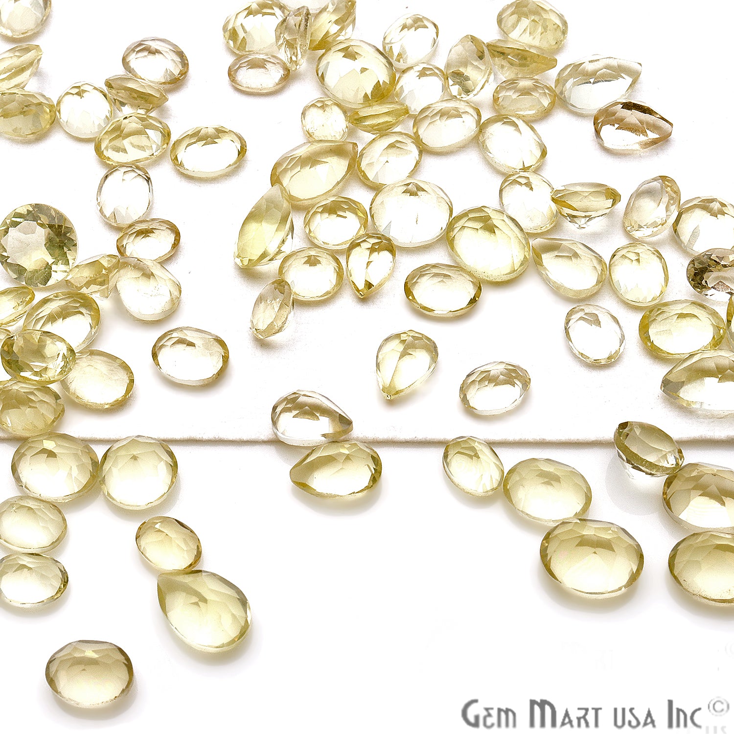 50 Carat Lemon Topaz Mix Shape Wholesale Loose Gemstones - GemmartUSA