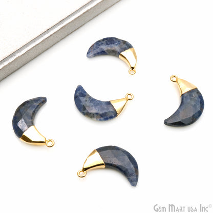 Moon Shape Gemstone Charm