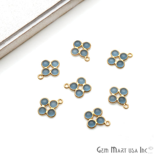 DIY, Iolite Gold Plated 15X9mm Square Chandelier Finding Component - GemmartUSA