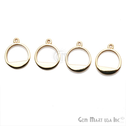 Round Finding, 14x11mm Gold Finding, Filigree Findings, Bracelets Charm - GemmartUSA