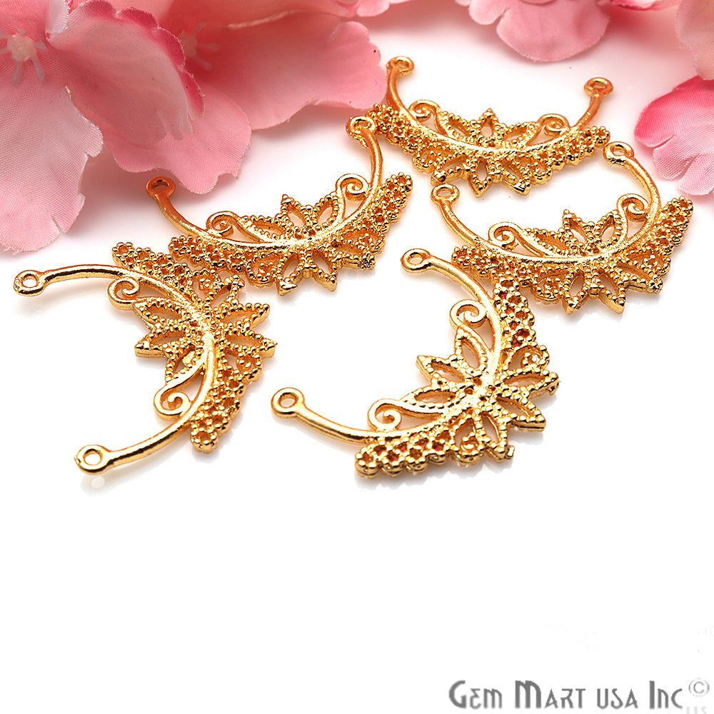 Crown Shape Findings, Filigree Findings, Findings, Jewelry Findings, 35x30mm (50058) - GemMartUSA
