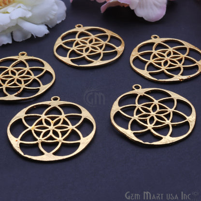 Crystal Grid 40x37mm Chandelier Finding Charm Connector (Pick Your Metal) - GemMartUSA