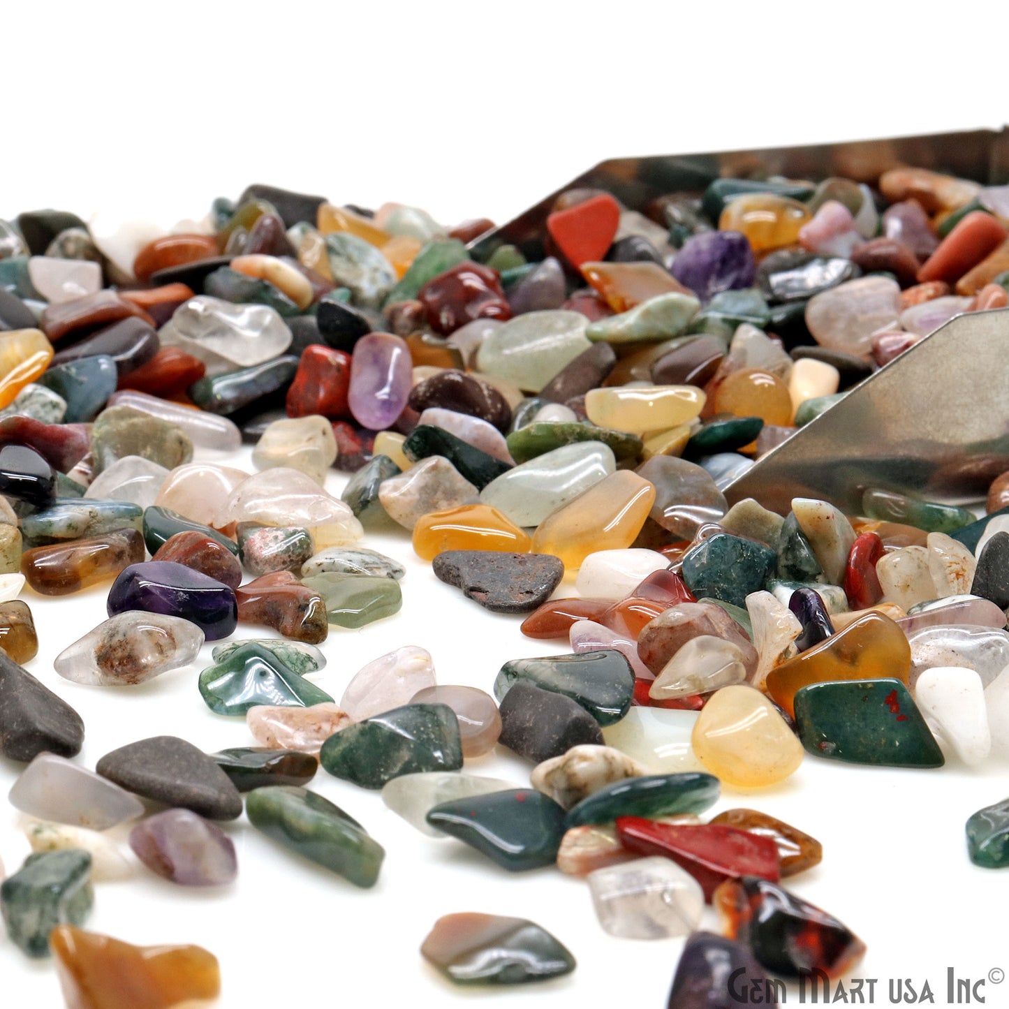 Mix Wholesale Gemstones, 100% Natural Semi-Precious Gems, Multi Color Tumbled Loose Gems, 5-12mm, Freeform, 2oz (56 gm)