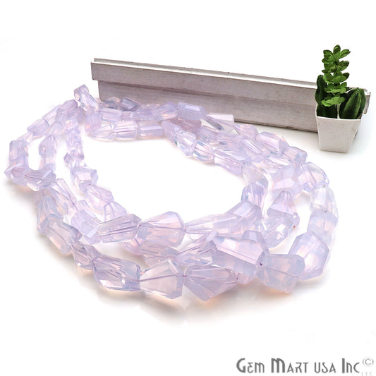 Lavender Quartz Free Form 18x11mm Crafting Beads Gemstone Strands 16INCH - GemMartUSA