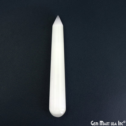 Selenite Point Pencil Tower Healing Meditation Gemstones 5 Inch