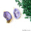 Geode Druzy 22x37mm Organic Gold Electroplated Single Bail Gemstone Earring Connector 1 Pair