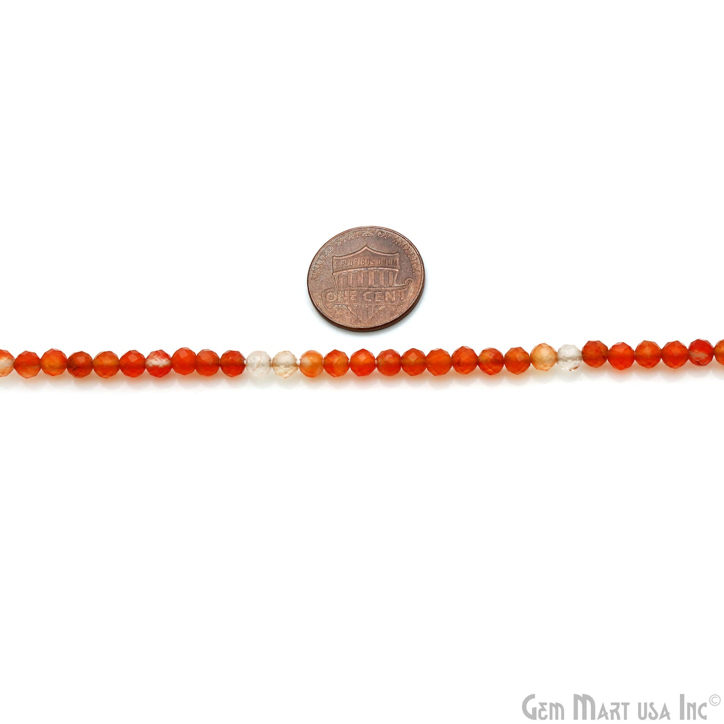 Carnelian Shaded Rondelle Beads, 13 Inch Gemstone Strands, Drilled Strung Nugget Beads, Faceted Round, 4-5mm