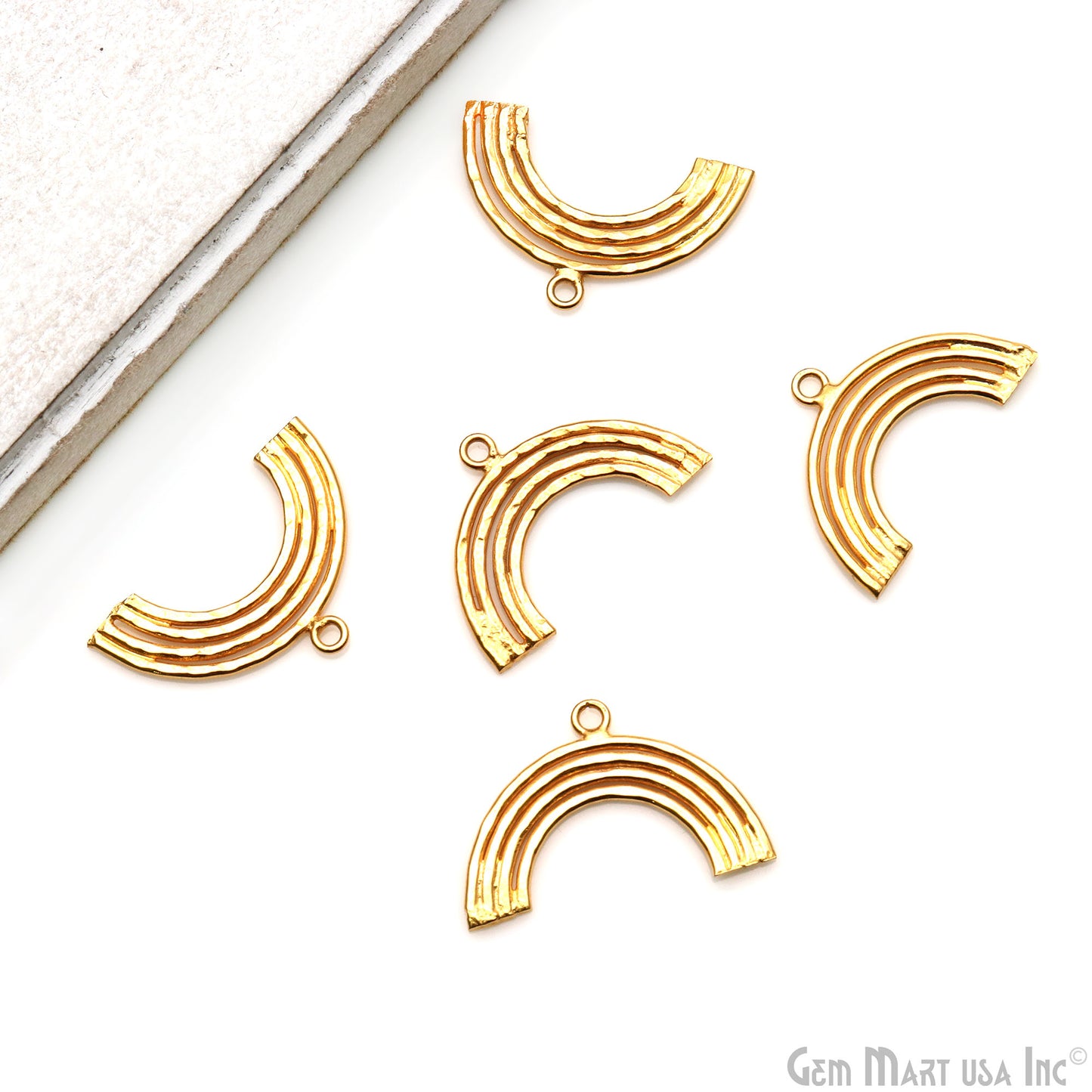 Rainbow Shape 25x15mm Gold Plated Finding