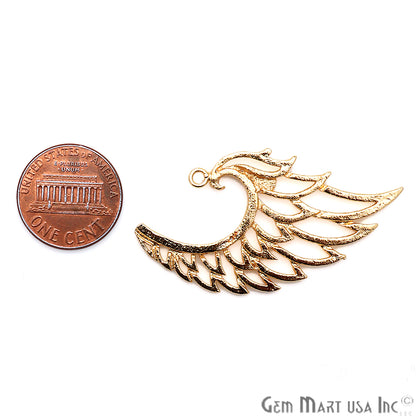 Eagle Wing Shape Charm Gold Plated Finding Jewelry Charm - GemMartUSA