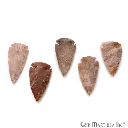 Arrowhead Cut Gemstones, 68x28mm Handcrafted Stone, Loose Gemstone, DIY Pendant, DIY Jewelry - GemMartUSA