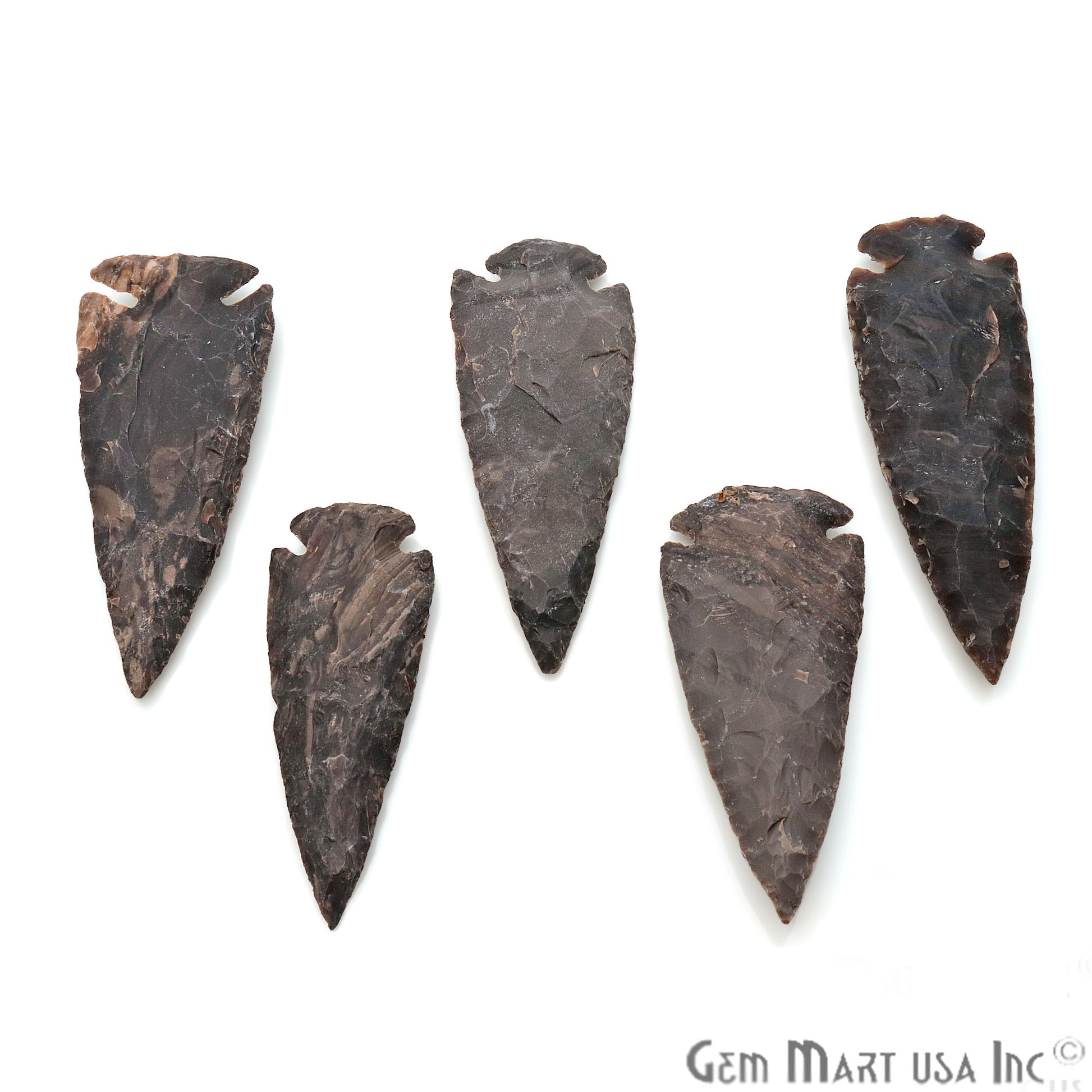 Arrowhead Cut Gemstones, 86x28mm Handcrafted Stone, Loose Gemstone, DIY Pendant, DIY Jewelry - GemMartUSA
