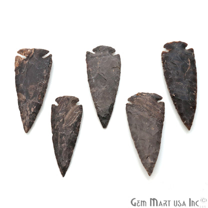 Arrowhead Cut Gemstones, 86x28mm Handcrafted Stone, Loose Gemstone, DIY Pendant, DIY Jewelry - GemMartUSA