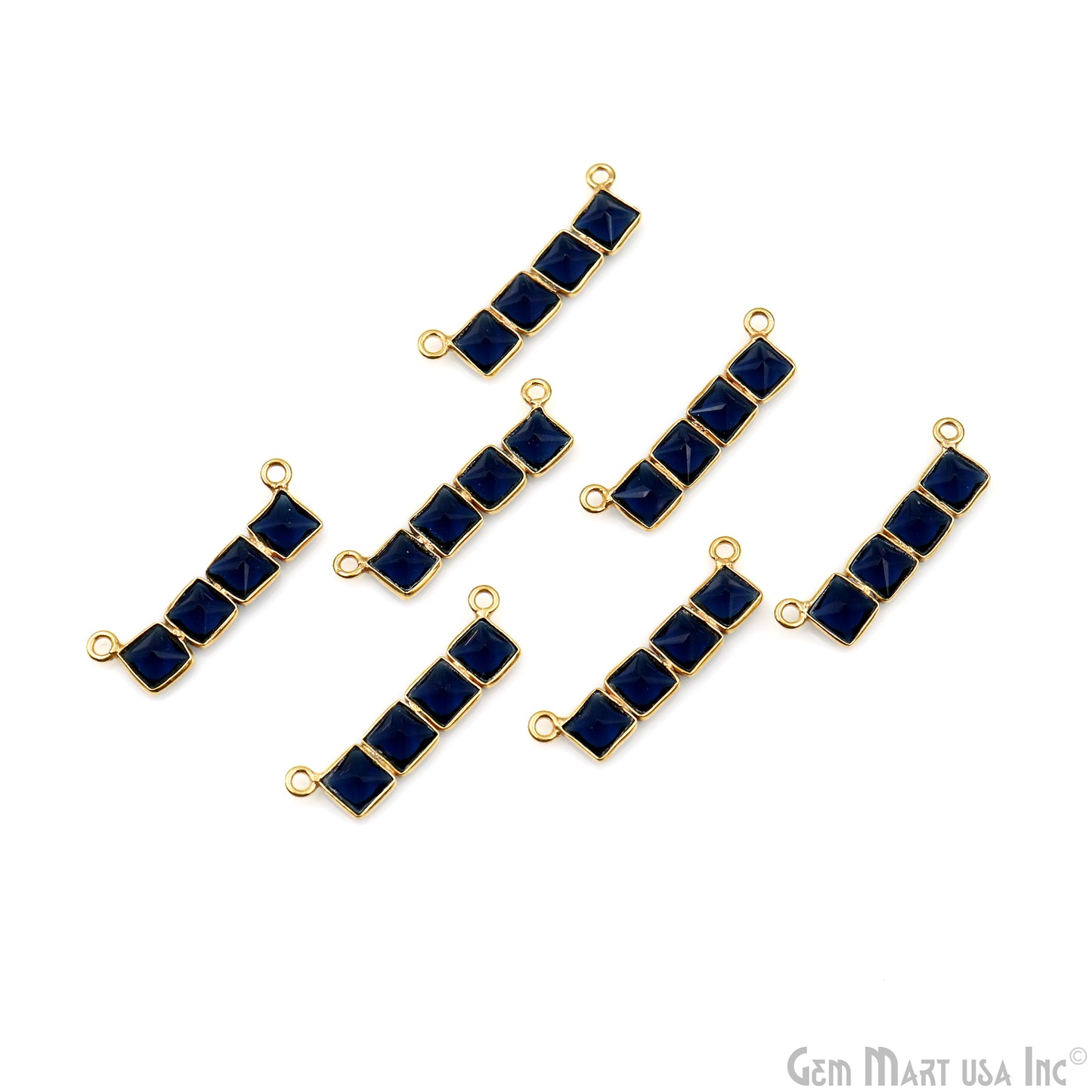 DIY Bar Gemstone 23x6mm Gold Plated Chandelier Finding Component