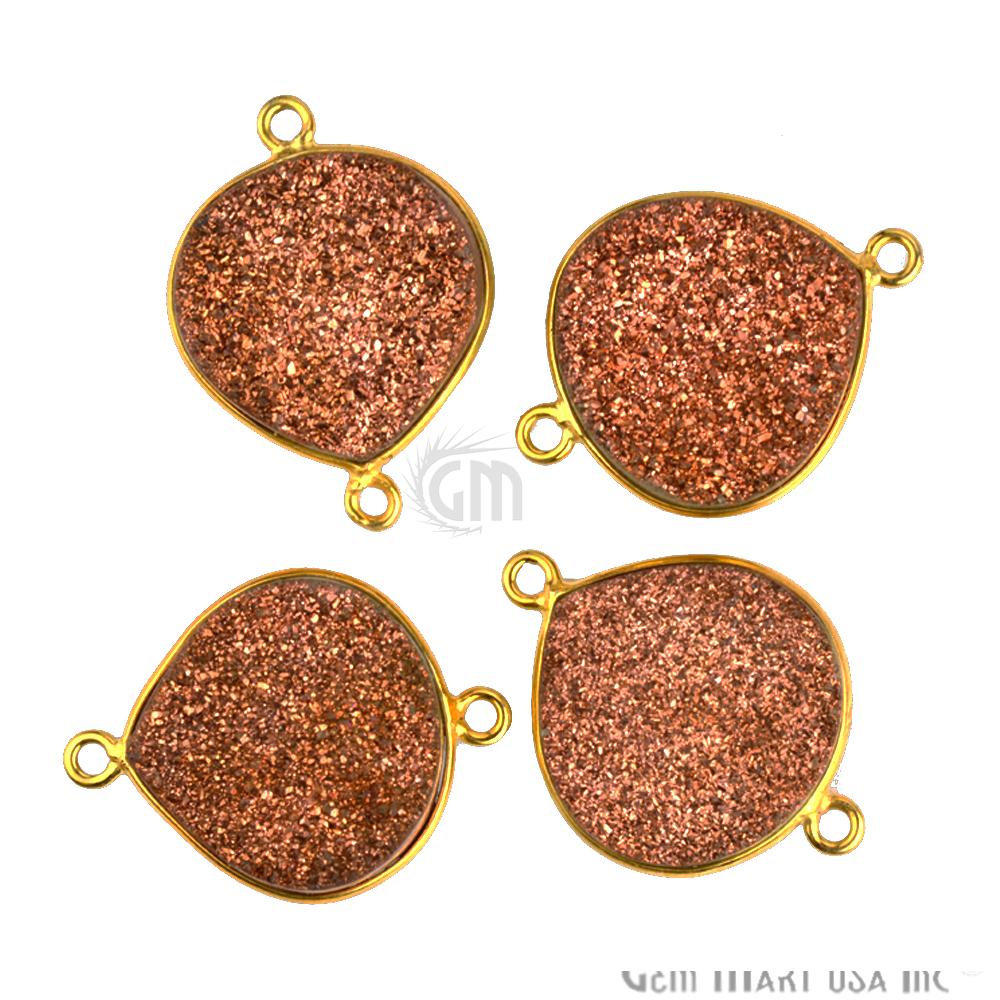 druzy connector beads, druzy connector