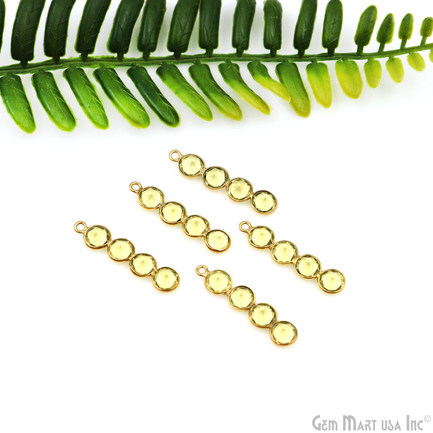 DIY Gemstone 29x6mm Gold Plated Chandelier Finding Component