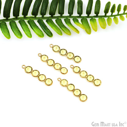 DIY Gemstone 29x6mm Gold Plated Chandelier Finding Component