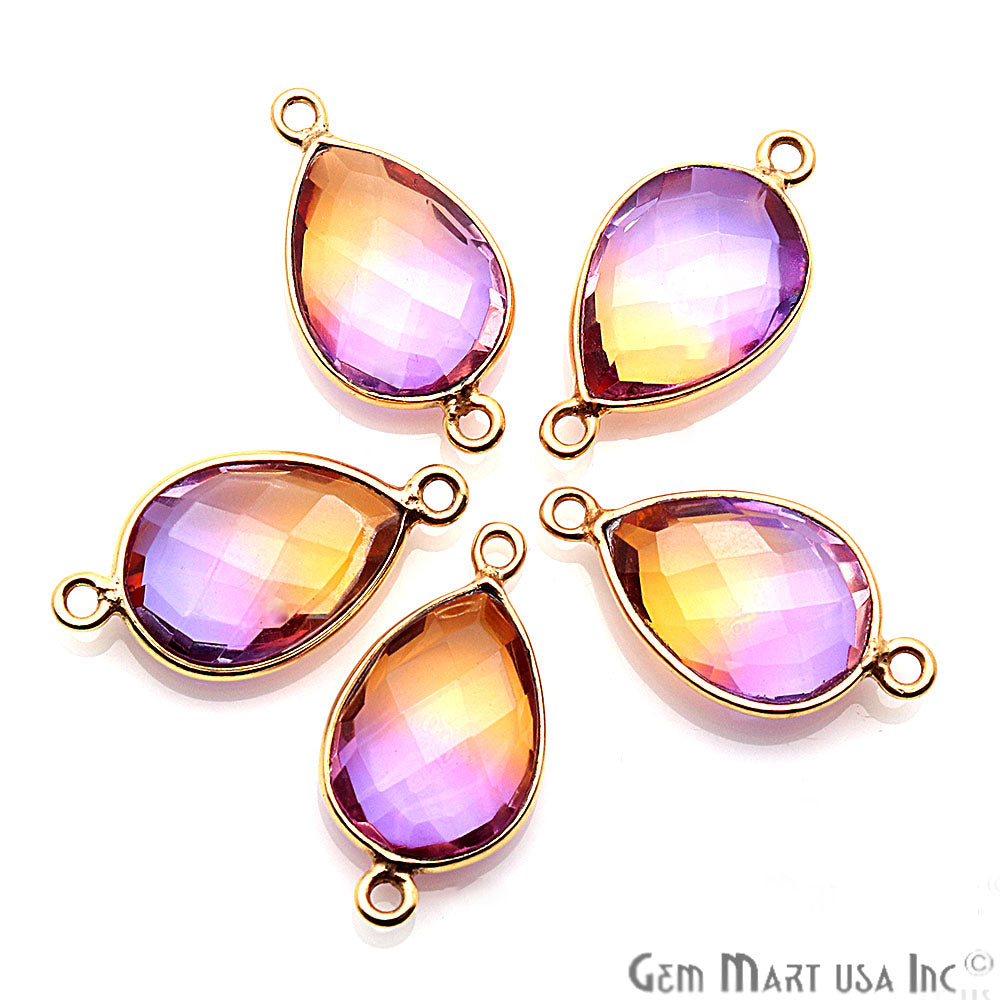 gemstone connector beads, gemstone connector pendant