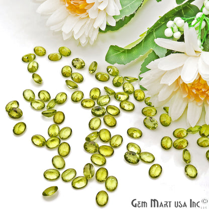 Peridot Oval Shape 6x8mm Faceted Loose Gemstone - GemMartUSA