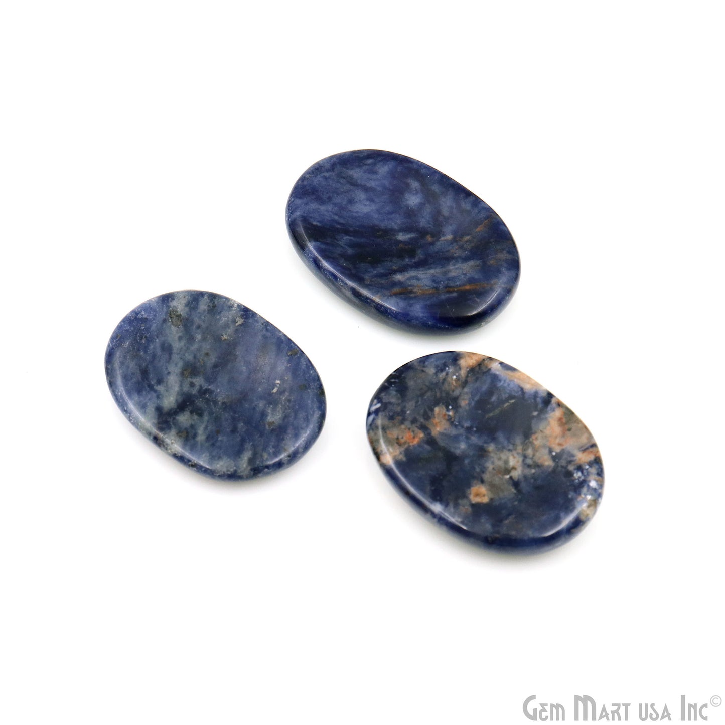 Thumb Meditation Gemstones 39x29mm Oval Hand Curved Thumb Massager Stones