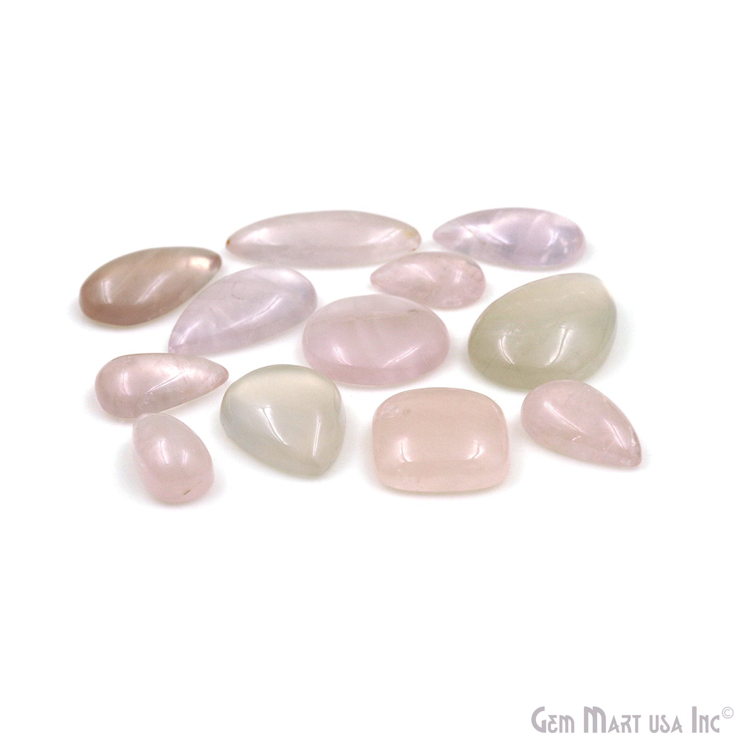 Rose Quartz Natural Gems 500ct Mix Shape Lot Natural Cabochon Gemstones, Mix Shape Lot Wholesale, Making Kit