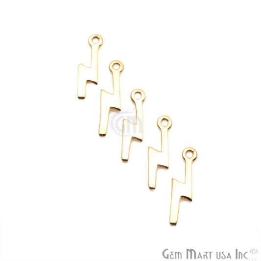 Zig Zag Finding, 14x3mm Gold Finding, Filigree Findings, Bracelets Charm - GemmartUSA