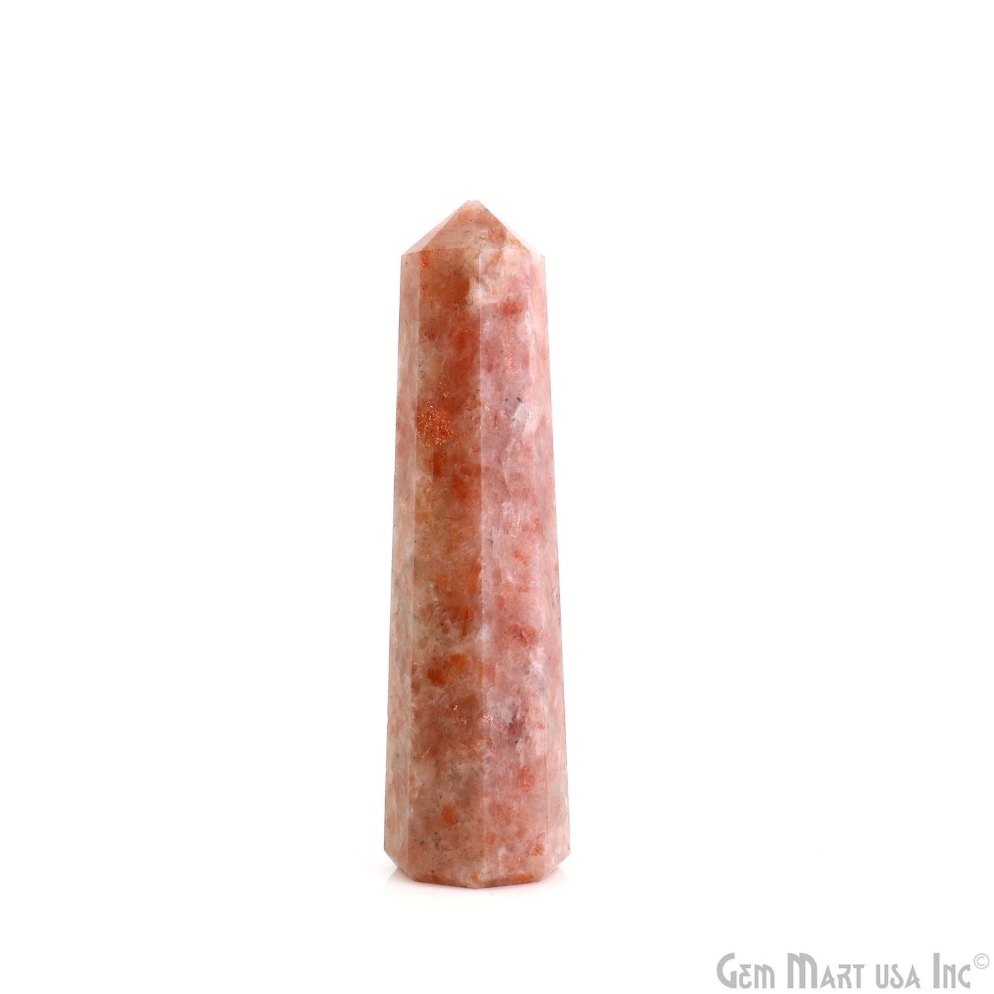 Sunstone Gemstone Jumbo Tower Crystal Tower Obelisk Healing Meditation Gemstones 4-5 Inch