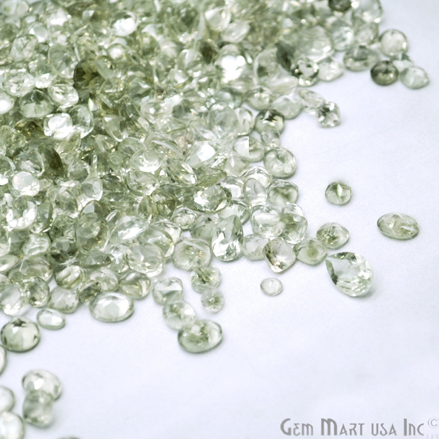 50 Carat Green Amethyst Mix Shape Wholesale Loose Gemstones - GemMartUSA