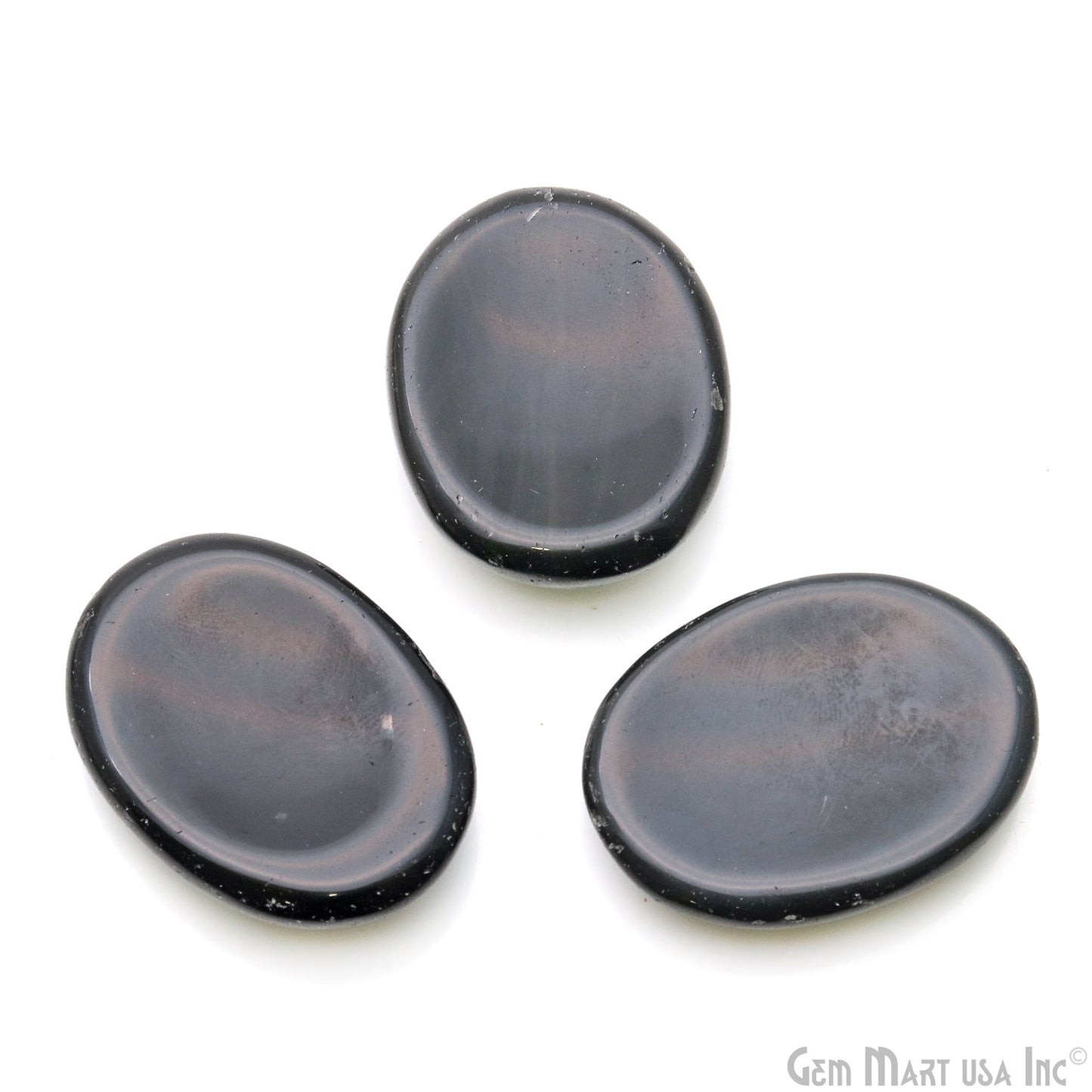 Thumb Meditation Gemstones 39x29mm Oval Hand Curved Thumb Massager Stones