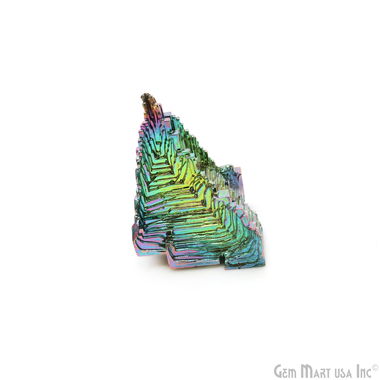 Bismuth Crystal Rainbow Bismuth XXL Crystal Cluster Display Specimen Mineral Decor Pyramid Teaching Tools Stone Educational Rock Peacock Ore