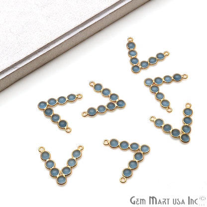 DIY Iolite 29x27mm V Shape Chandelier Finding Component - GemmartUSA
