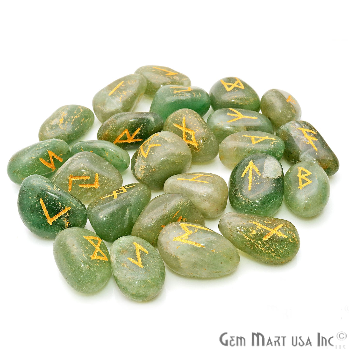 Rune Stones, Spiritual Stones, Futhark Reiki, Rune Stone Symbols, Gemstones - GemMartUSA