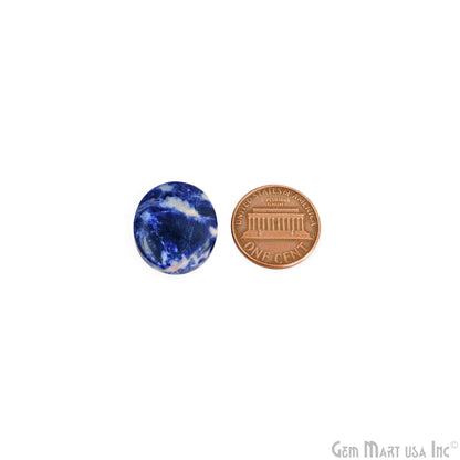 Sodalite Round Shape 20x18mm Loose Gemstone For Earring Pair