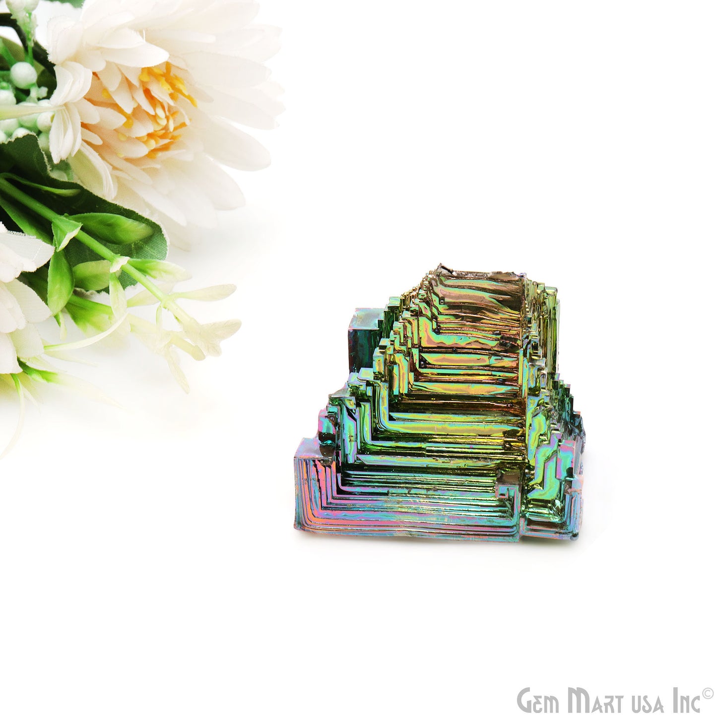 Bismuth Crystal Rainbow Bismuth XXL Crystal Cluster Display Specimen Mineral Decor Pyramid Teaching Tools Stone Educational Rock Peacock Ore