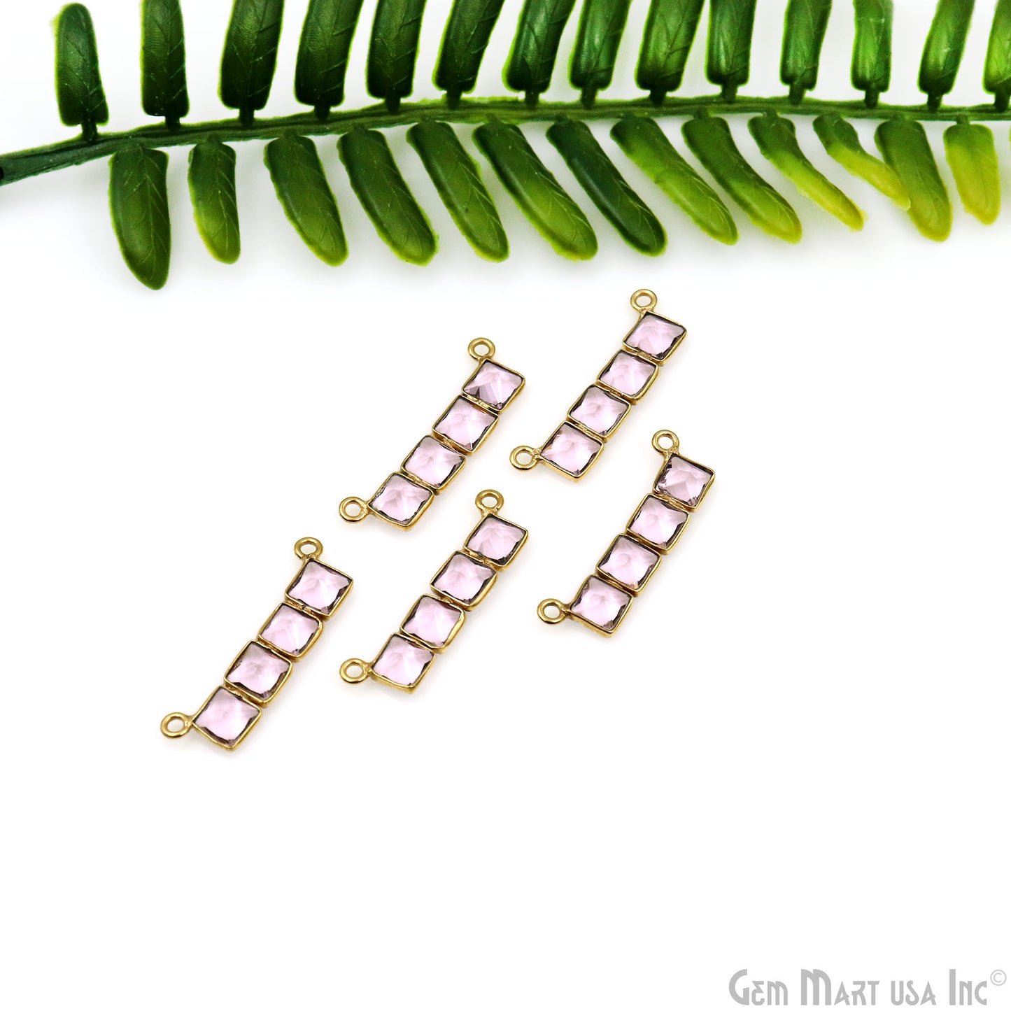 DIY Bar Gemstone 23x6mm Gold Plated Chandelier Finding Component