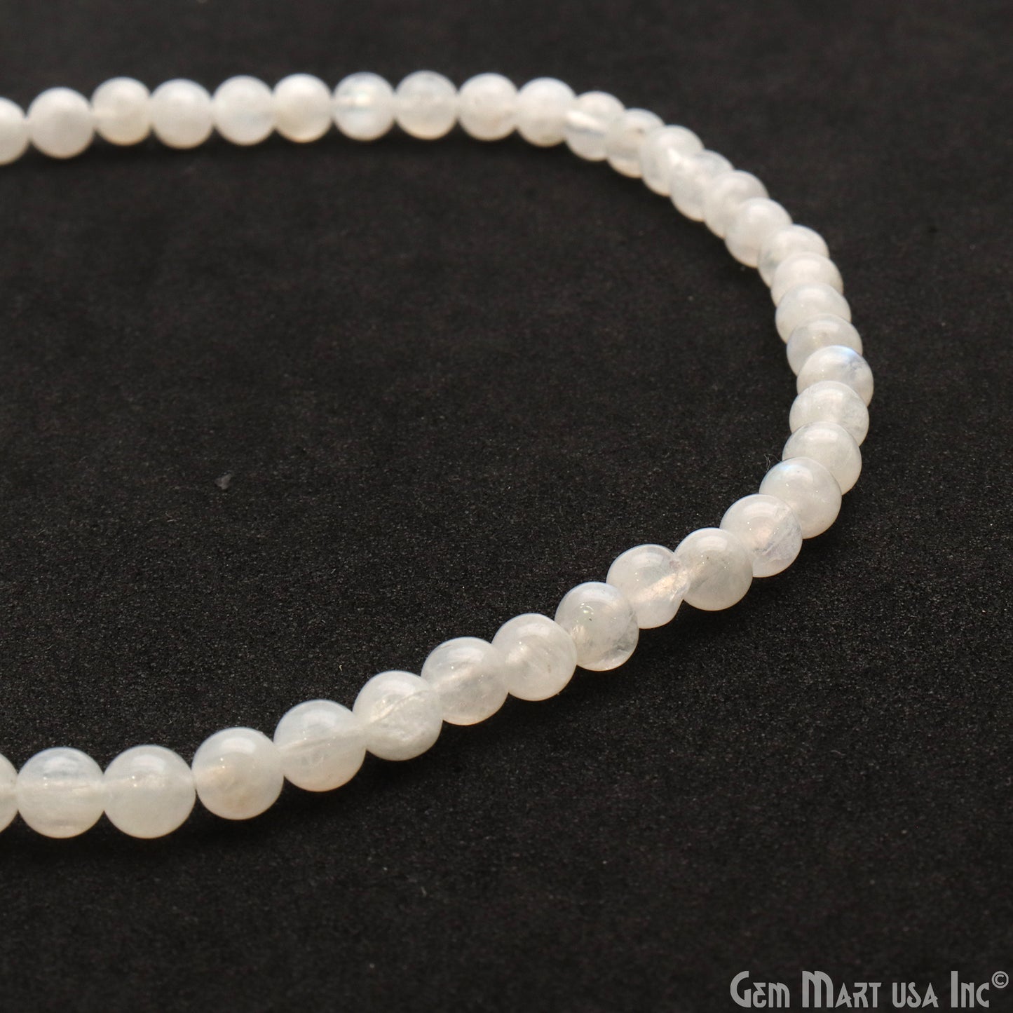 Rainbow Moonstone Rondelle Beads, 13 Inch Gemstone Strands, Drilled Strung Nugget Beads, Faceted Round, 4-5mm