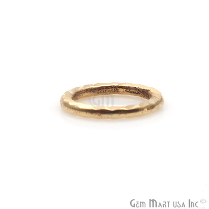 Gold Plated Round Finding, Filigree Findings,Bracelets Round Charm (Pick Size) - GemMartUSA